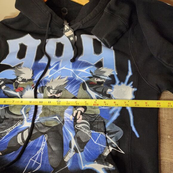 999 Club Naruto Shippuden Hoodie Sweatshirt Kakeshi Sensei Lightning Medium - Picture 10 of 12